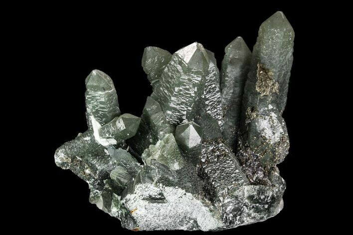 Prase Quartz Crystal Cluster - Mongolia #111537